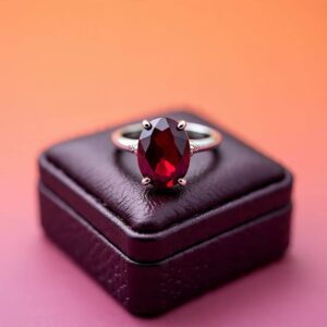 Red Garnet Ring